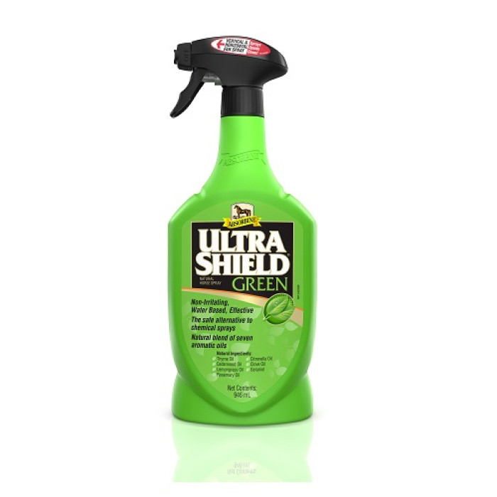 Репеллент-спрей для лошади зеленый Ultra Shield, Absorbine