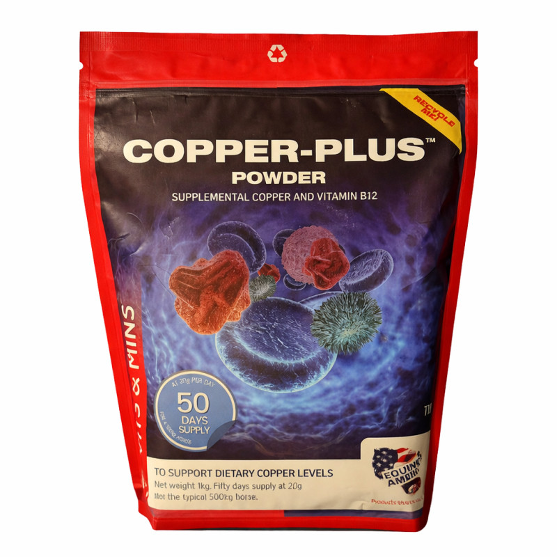 Добавка витаминно-минеральная с медью для лошади Copper Plus, Equine America