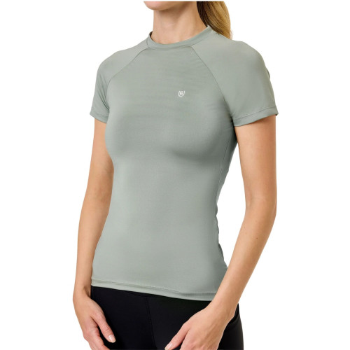 Футболка жіноча тренувальна з коротким рукавом Pistachio White, Equestrian Stockholm