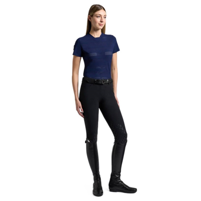 Футболка жіноча з коротким рукавом Perforated Jersey T-Shirt, Cavalleria Toscana