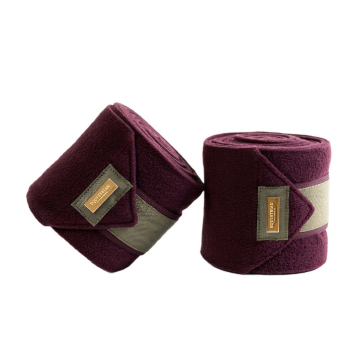 Бинти для ніг коня флісові 4 шт Crystal Merlot Gold, Equestrian Stockholm