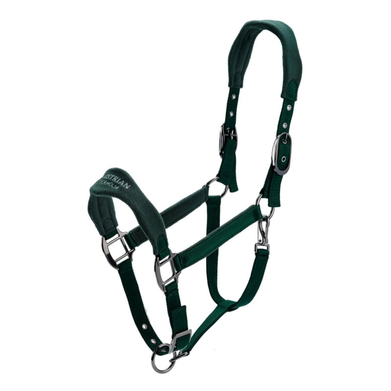 Недоуздок анатомический Fleece Sycamore Green, Equestrian Stockholm
