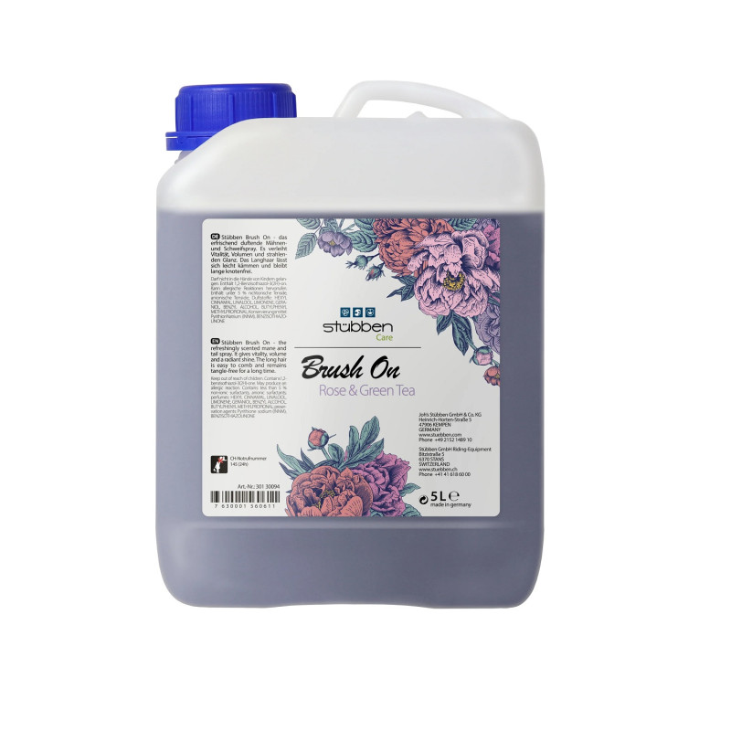 Кондиціонер для гриви та хвоста Brush on Rose & Green Tea, заправка, Stübben