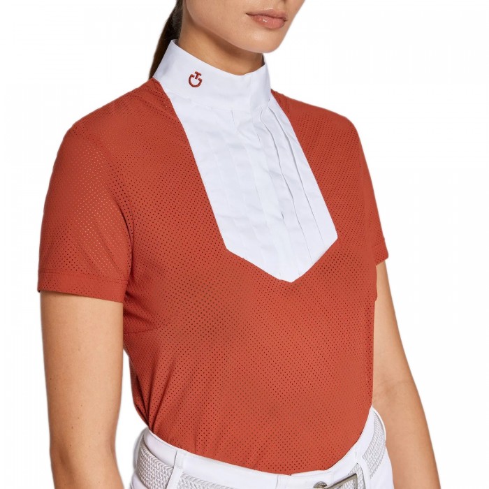 Рубашка женская турнирная с коротким рукавом Perforated Jersey, Cavalleria Toscana