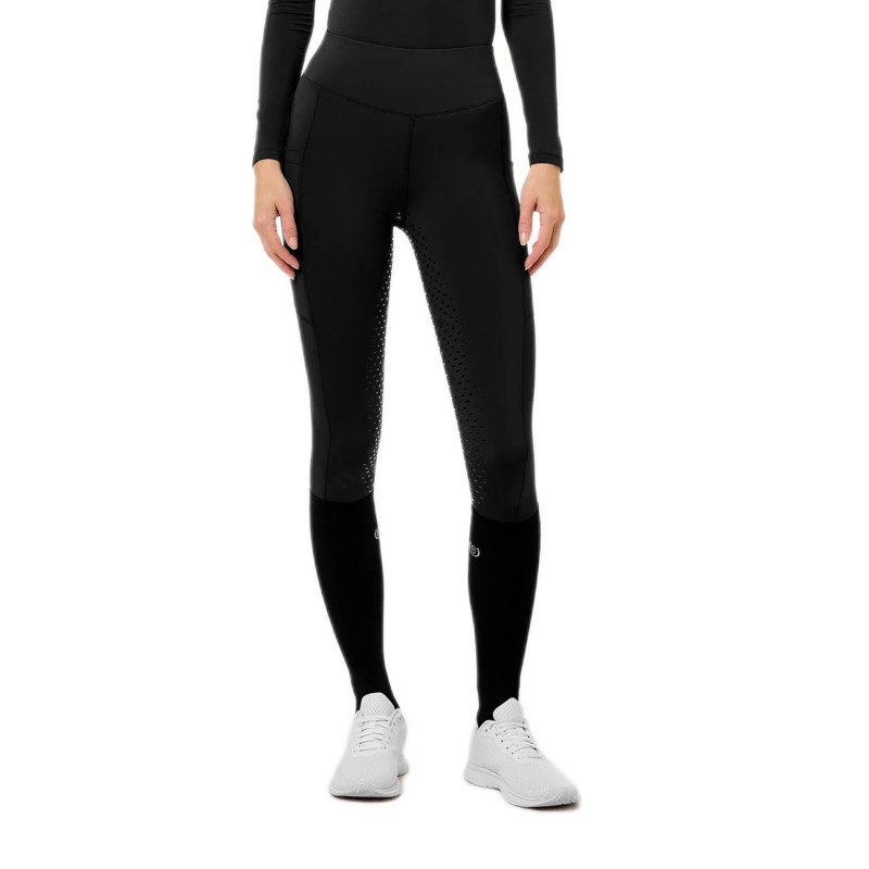 Лосини для верхової їзди з повною силіконовою леєю Premium Movement All Black, Equestrian Stockholm