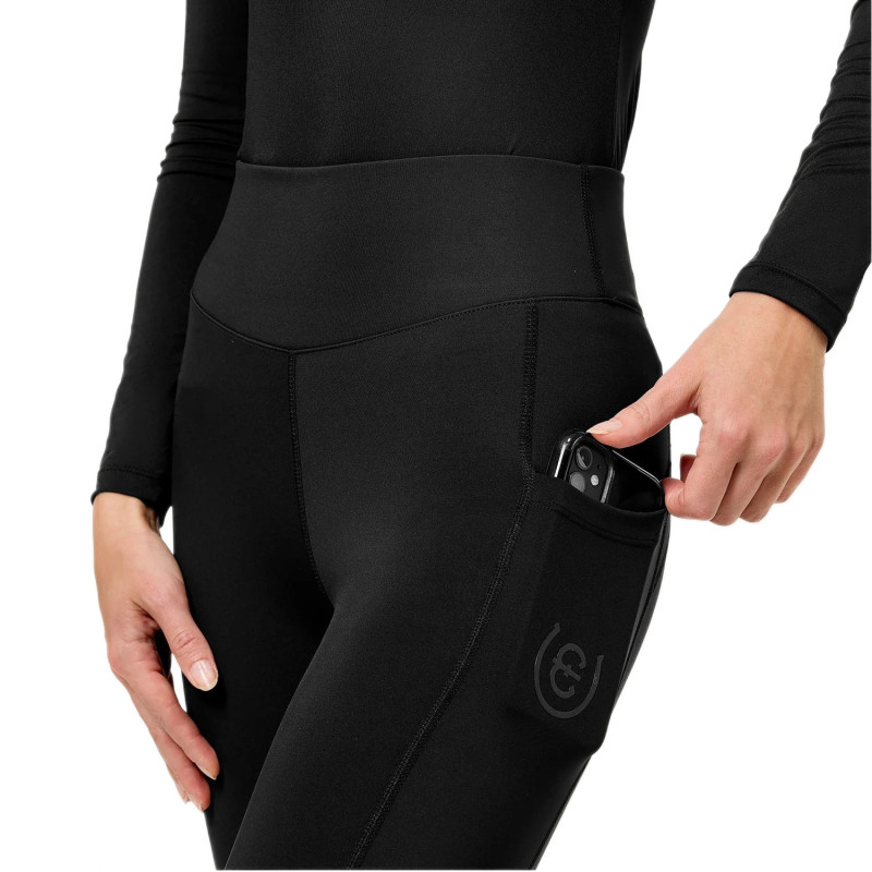 Лосини для верхової їзди з повною силіконовою леєю Premium Movement All Black, Equestrian Stockholm