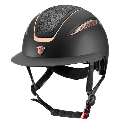 Шолом для верхової їзди з широким козирком Ariete Pink Gold, Tattini