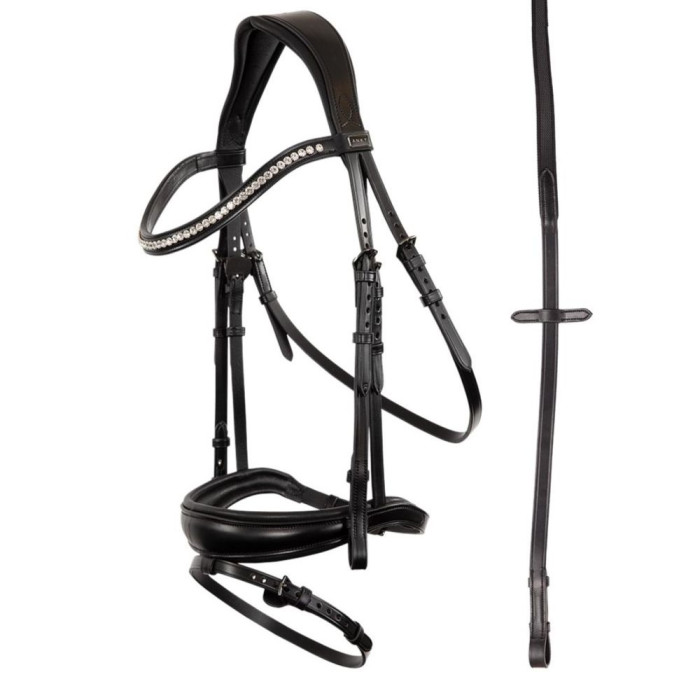 Вуздечка анатомічна з комбінованим капсулем з поводами Bridle, Anky
