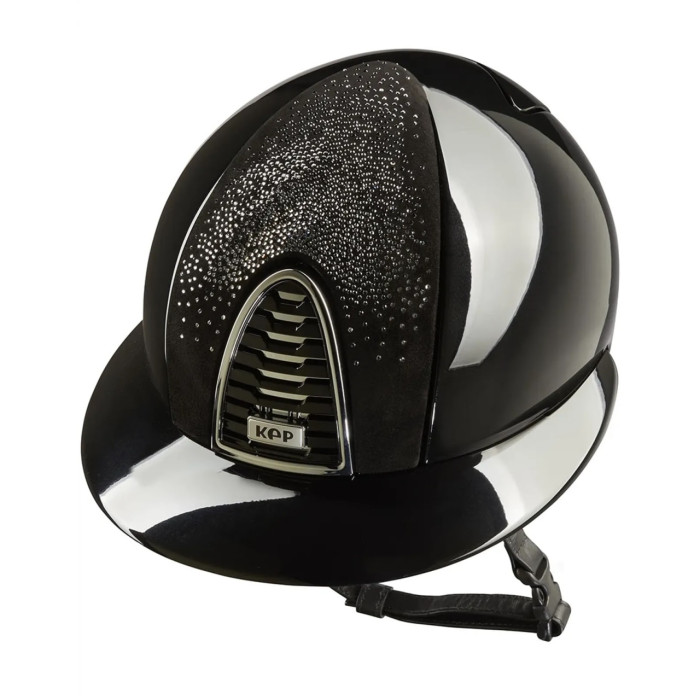Шолом для верхової їзди з широким козирком Cromo 2.0 Polish Cristall Swarovski, KEP Italia