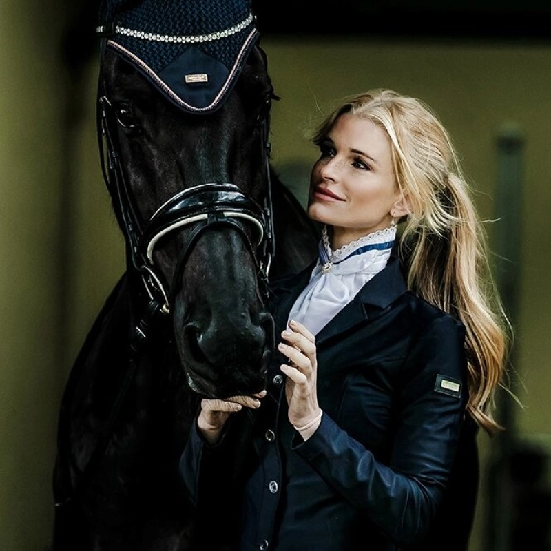 Пластрон для соревнований по конному спорту Monaco Blue, Equestrian Stockholm