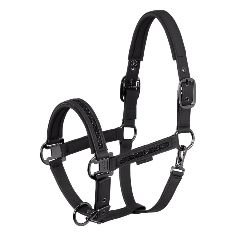 Недоуздок из искусственной кожи Faux Leather Jewel DP Platinum 26, Eskadron