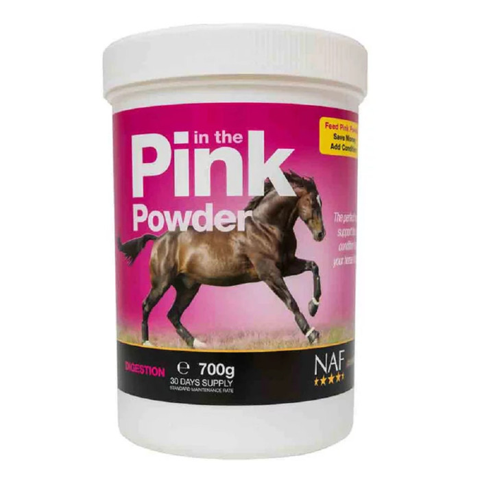 Подкормка для лошади комплексная, концентрированная, для пищеварения Pink Powder, 700 г, NAF 5Stars