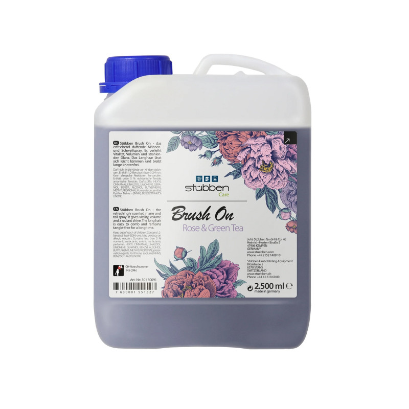 Кондиціонер для гриви та хвоста Brush on Rose & Green Tea, заправка, Stübben