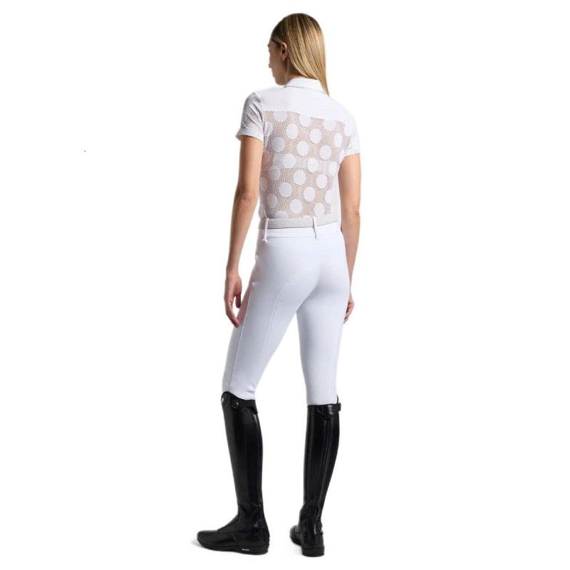 Футболка женская турнирная с коротким рукавом Perforated Jacquard & Jersey S/S, Cavalleria Toscana