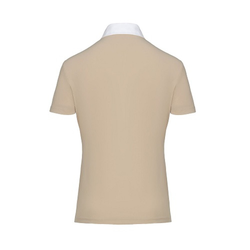 Футболка женская турнирная с коротким рукавом CTLaser Perforated Competition Zip, Cavalleria Toscana