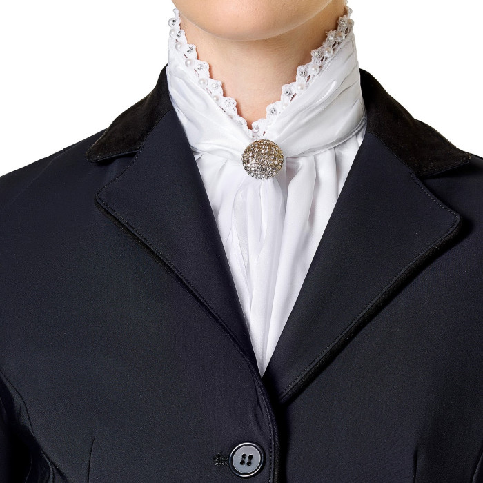 Пластрон для змагань з кінного спорту Queen White, Equestrian Stockholm