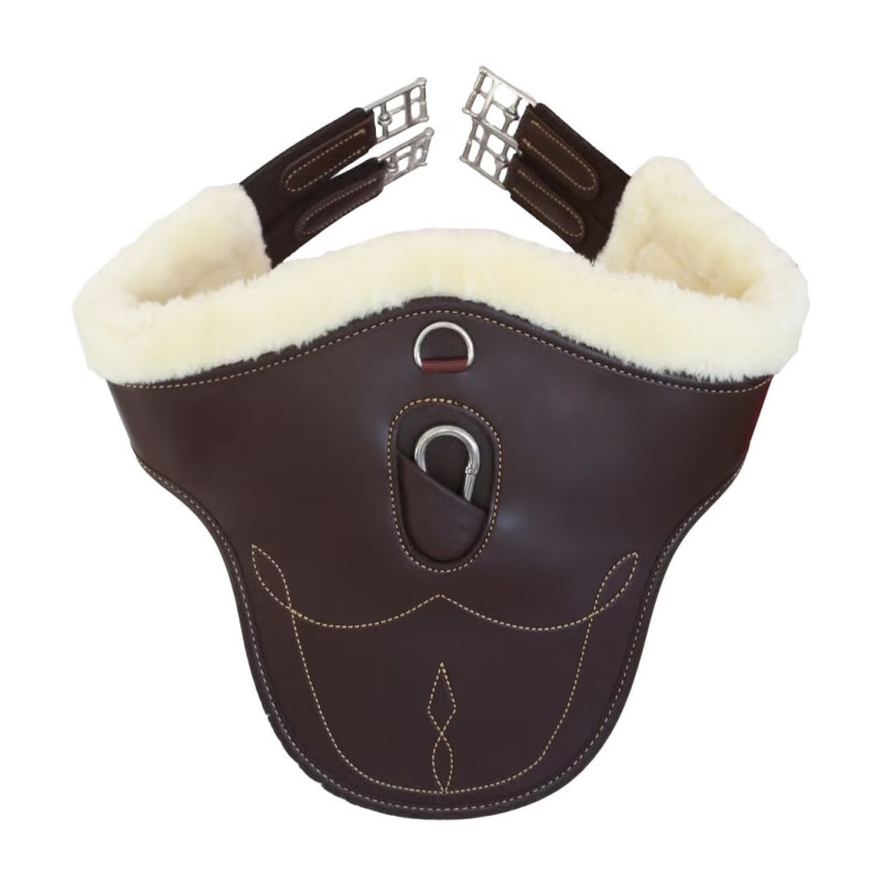 Подпруга конкурная фартук с эластичными концами, анатомическая Sheepskin Stud, Kentucky