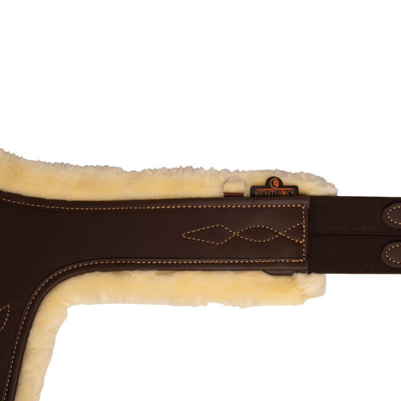 Подпруга конкурная фартук с эластичными концами, анатомическая Sheepskin Stud, Kentucky