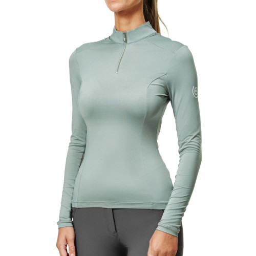 Футболка жіноча тренувальна з довгим рукавом Mint Green, Equestrian Stockholm