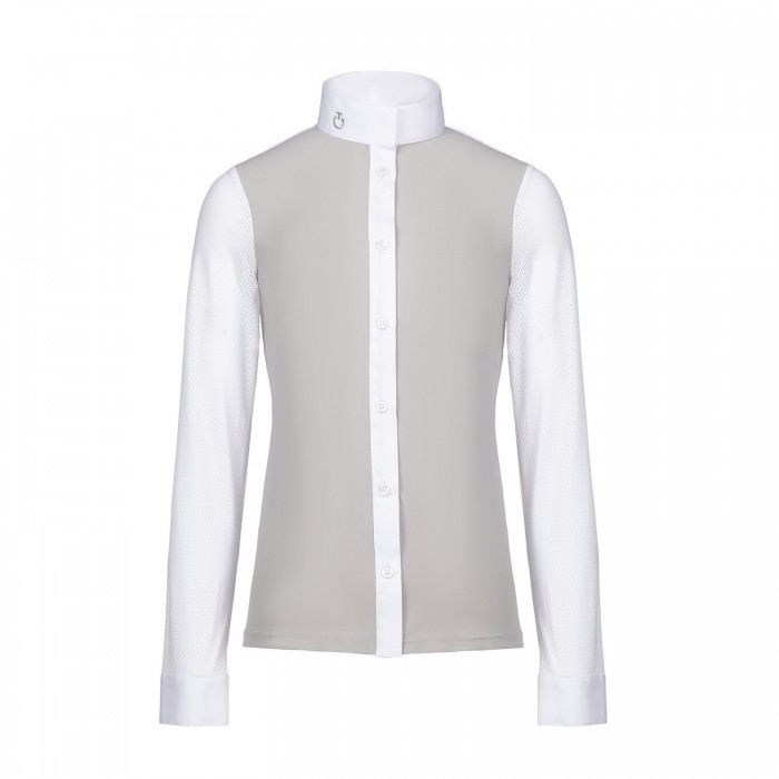 Сорочка дитяча для дівчинки турнірна з довгим рукавом Perforated Jersey Shirt, Cavalleria Toscana