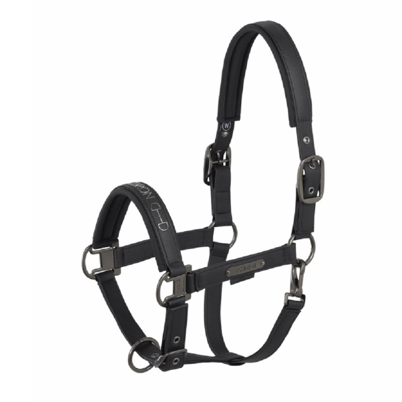 Недоуздок зі штучної шкіри Faux Leather Double Pin Platinum 25, Eskadron