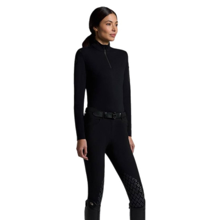 Футболка жіноча тренувальна з довгим рукавом Jersey Fleece Half Zip, Cavalleria Toscana