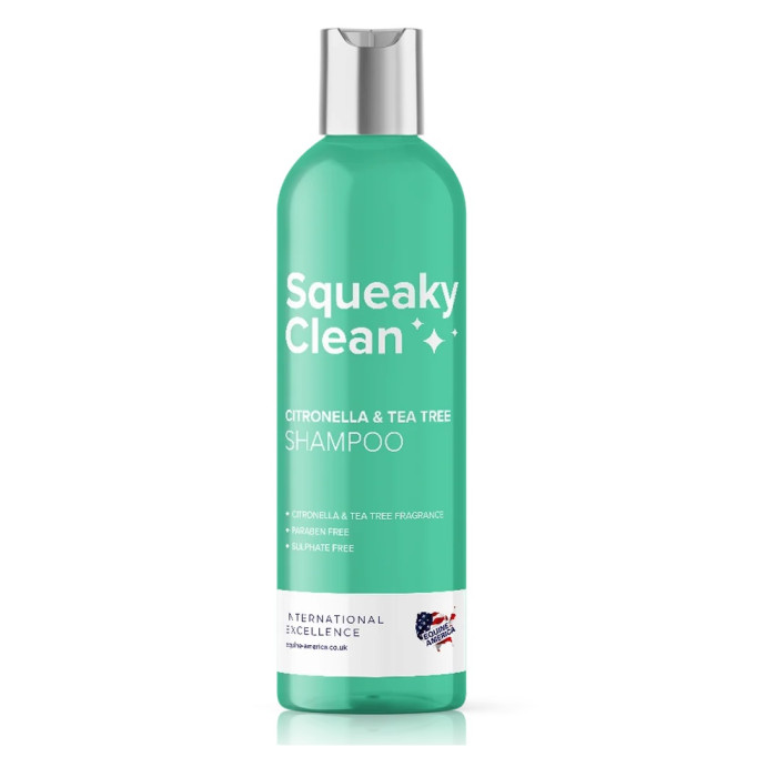 Шампунь для лошади с цитронеллой и чайным деревом Squeaky Clean, Equine America