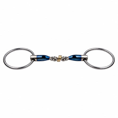 Трензель анатомічний з латунними кільцями Sweet Iron Brass Ring, Trust Equestrian