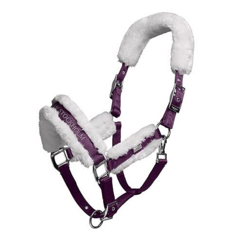 Недоуздок хутряний з чомбуром Orchid Bloom, Equestrian Stockholm