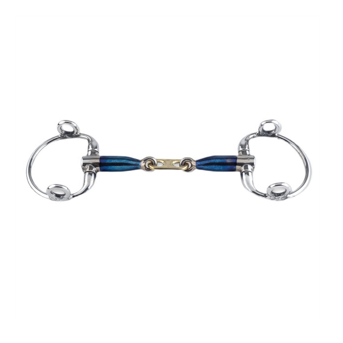 Трензель вісімка з D-подібними кільцями плаваючий Sweet Iron Gag Dr.Bristol, Trust Equestrian