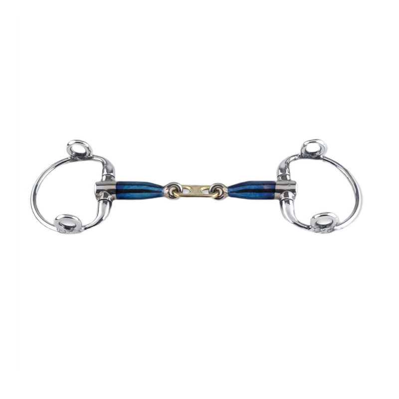 Трензель вісімка з D-подібними кільцями плаваючий Sweet Iron Gag Dr.Bristol, Trust Equestrian