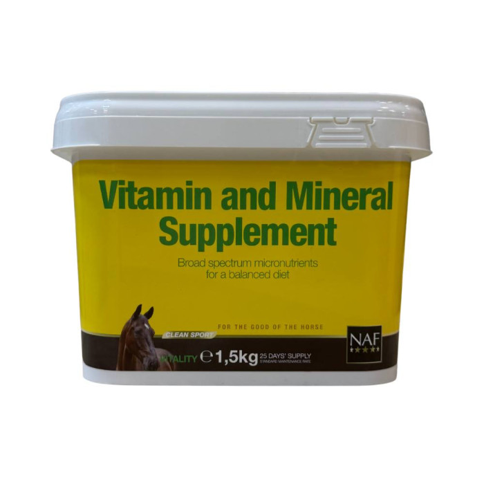 Добавка вітамінно-мінеральна для коня Vitamin & Mineral Supplement, NAF 5 Stars