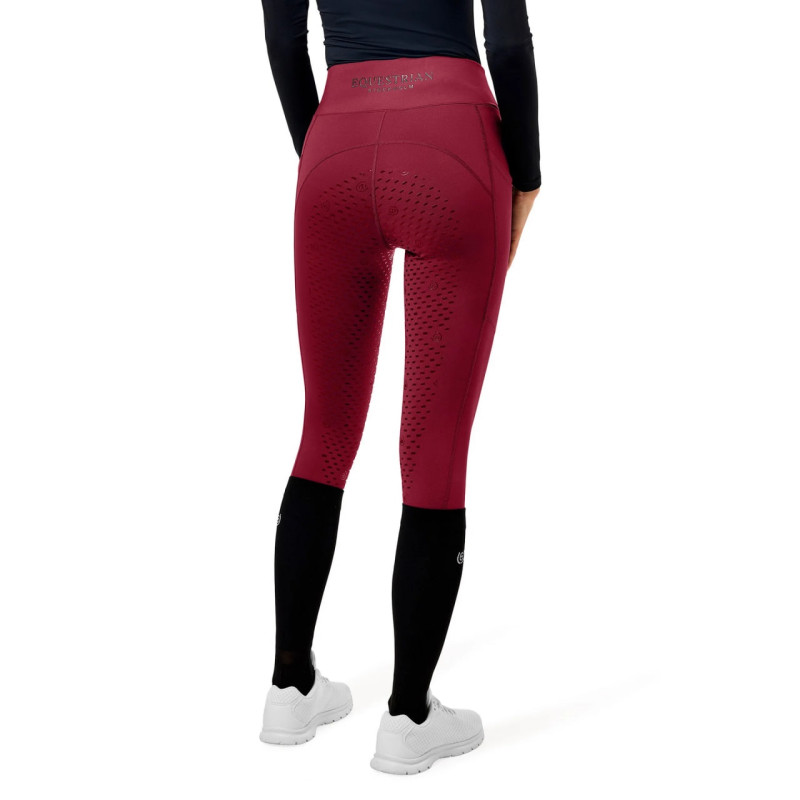 Лосини для верхової їзди з повною силіконовою леєю Movement Merlot, Equestrian Stockholm
