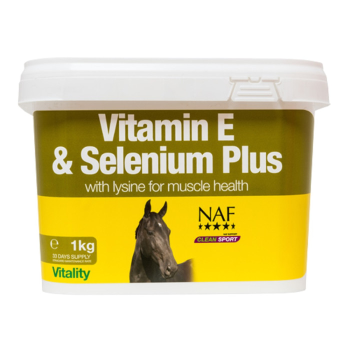 Добавка для лошади для мышц с селеном Vitamin E & Selenium Plus, NAF 5 Stars