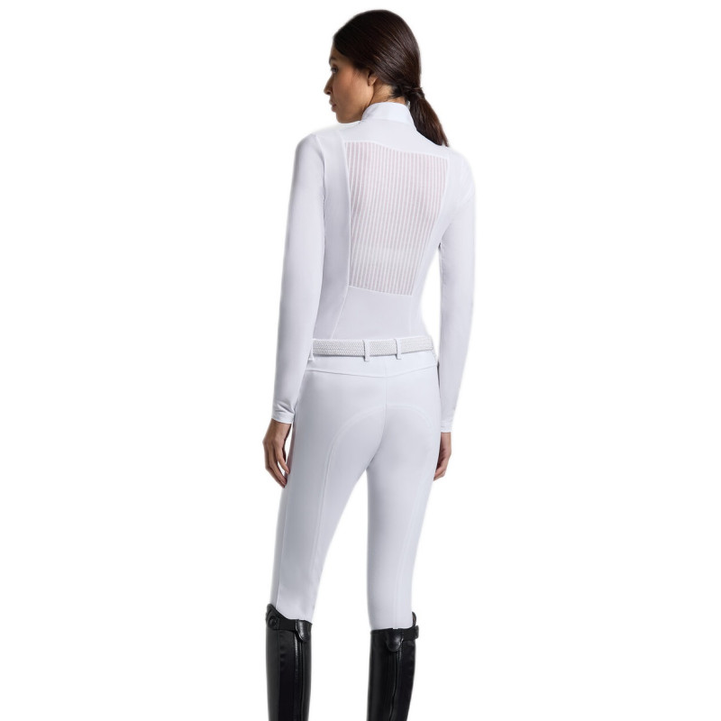 Рубашка женская турнирная с длинным рукавом Warm Jersey/Jacquard Insert, Cavalleria Toscana