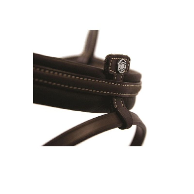 Уздечка анатомическая с комбинированным капсюлем c поводьями Precision Comfort Bridle, Antares