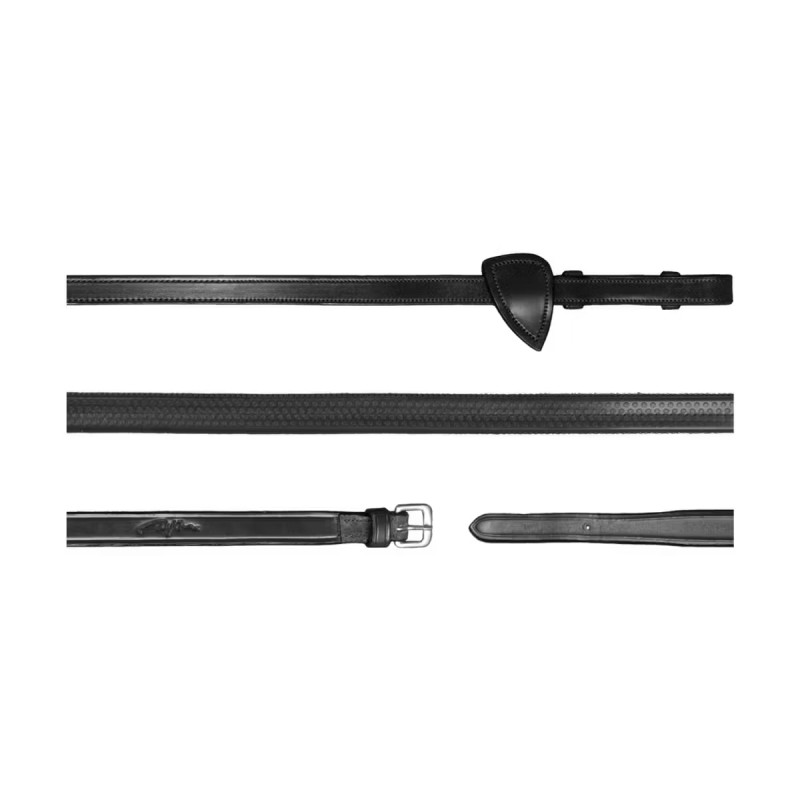 Повод для вуздечки шкіряний прогумований New English Collection, Dyon